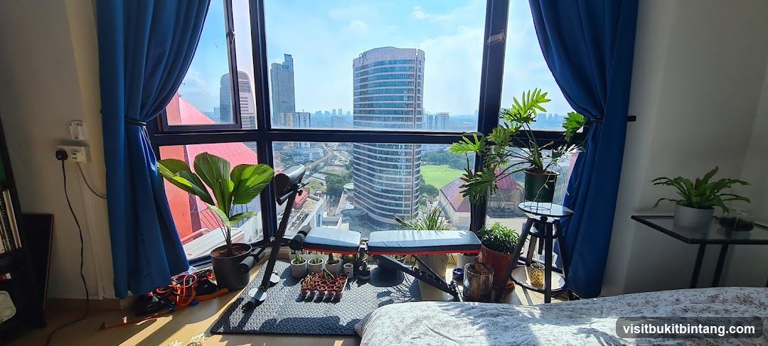 Apartment Interior with City View