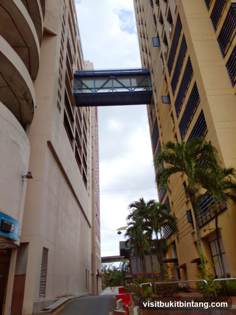 Skybridge connecting two buildings
