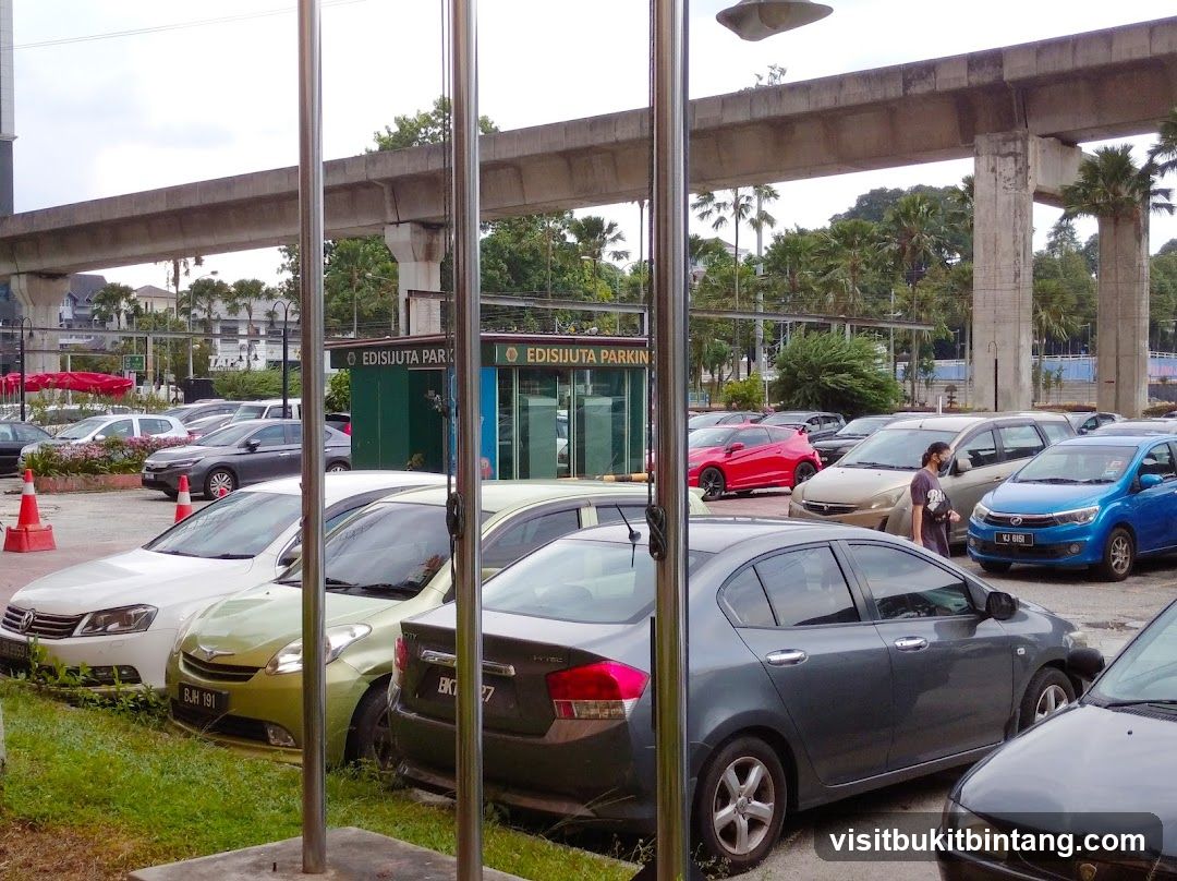 Parking Lot with Edisijuta Parking Booth