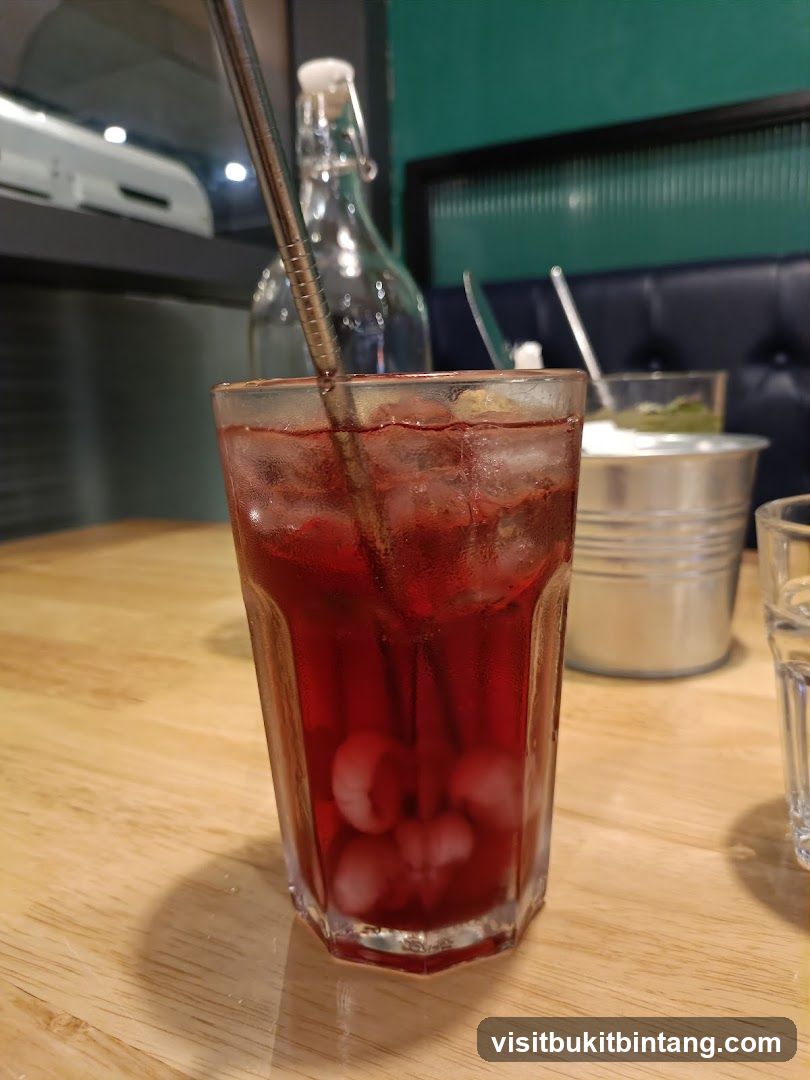 Red Drink with Cherries