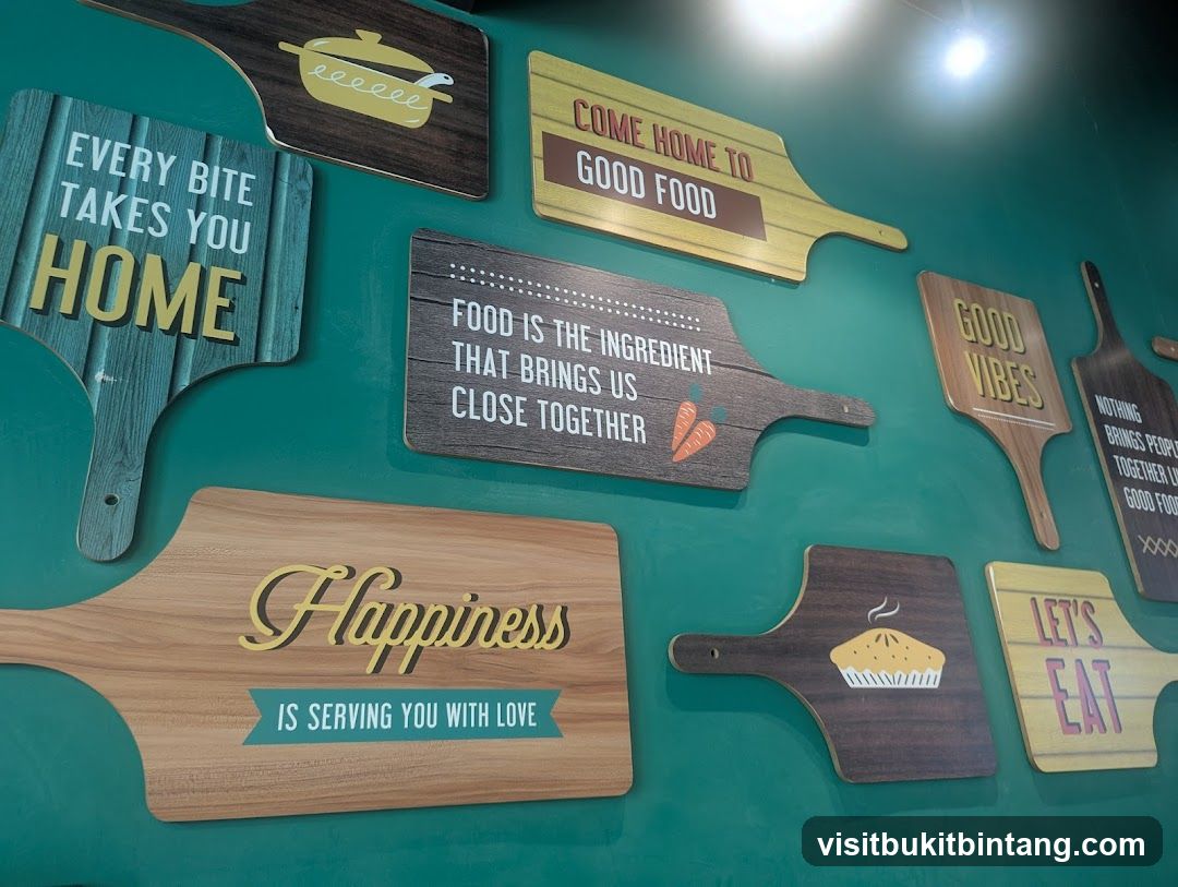 Decorative cutting boards with food-related quotes