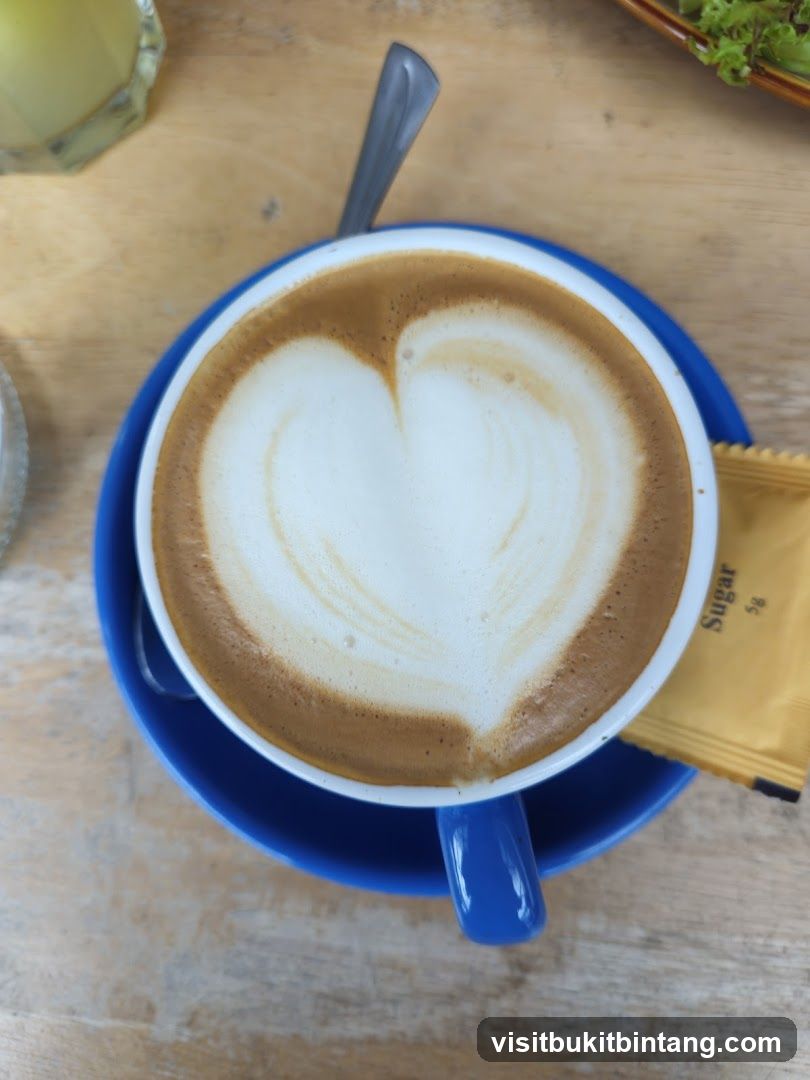Latte with Heart Art