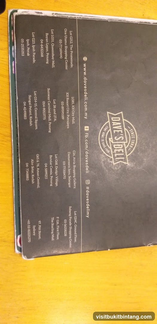 Dave's Deli Locations