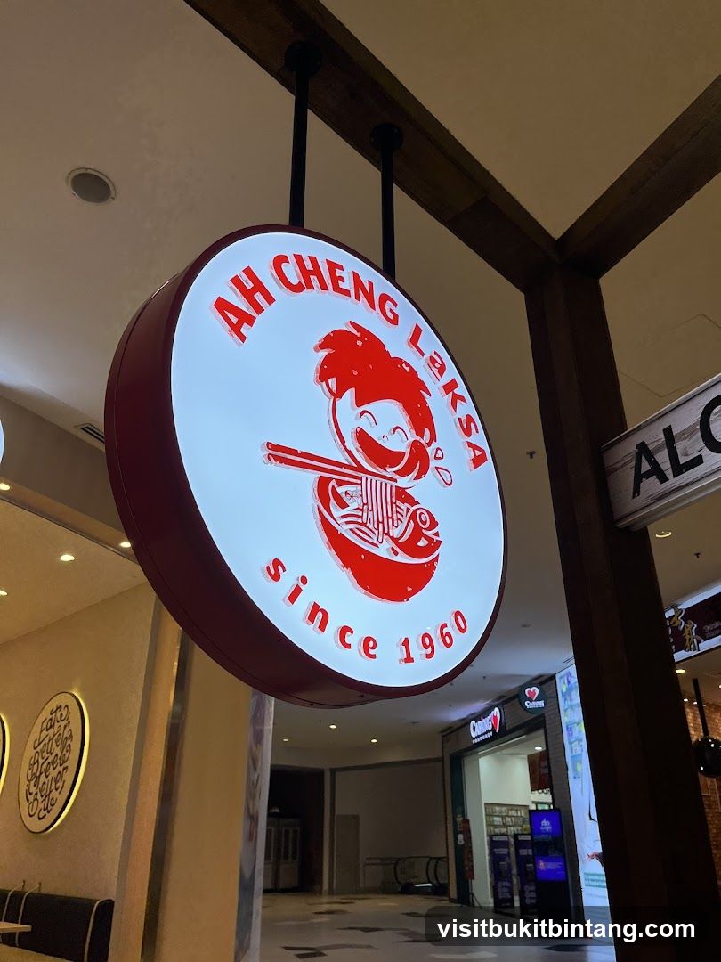 Ah Cheng Laksa Sign