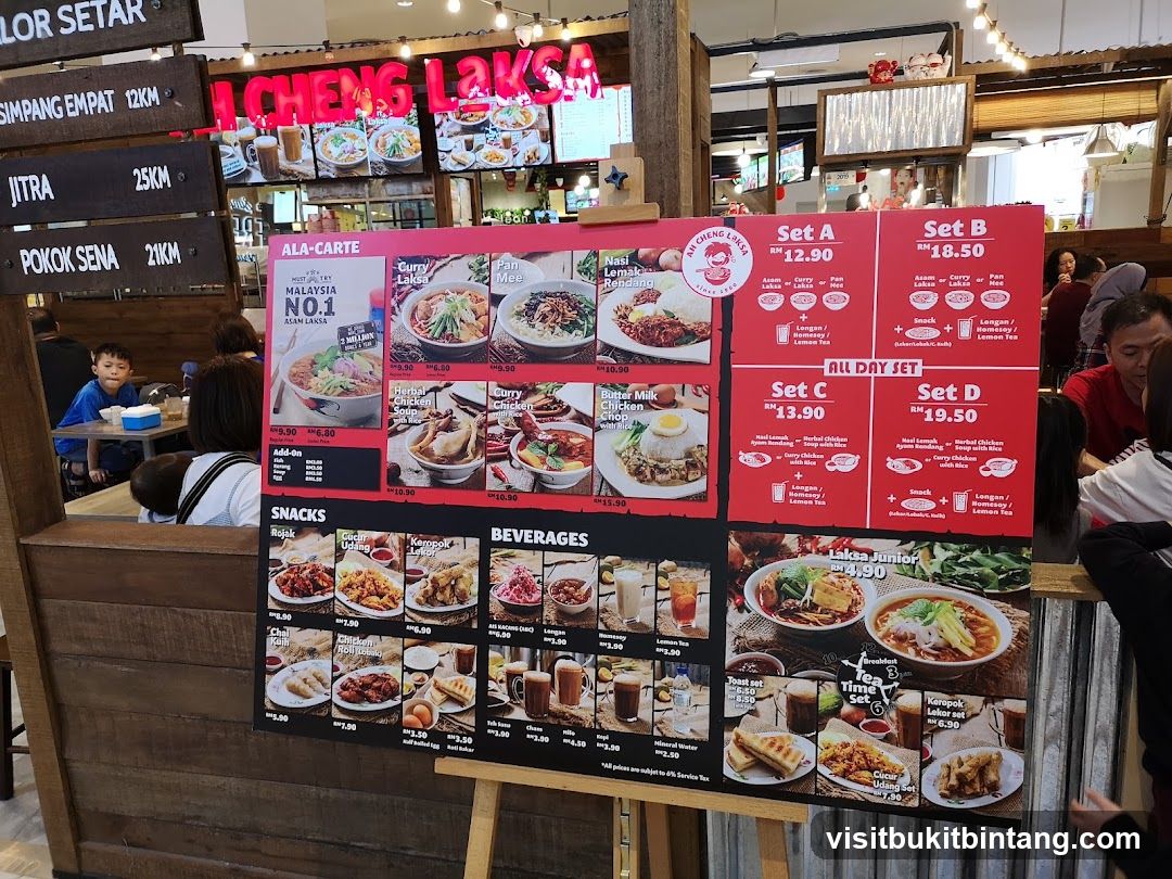 Ah Cheng Laksa Menu