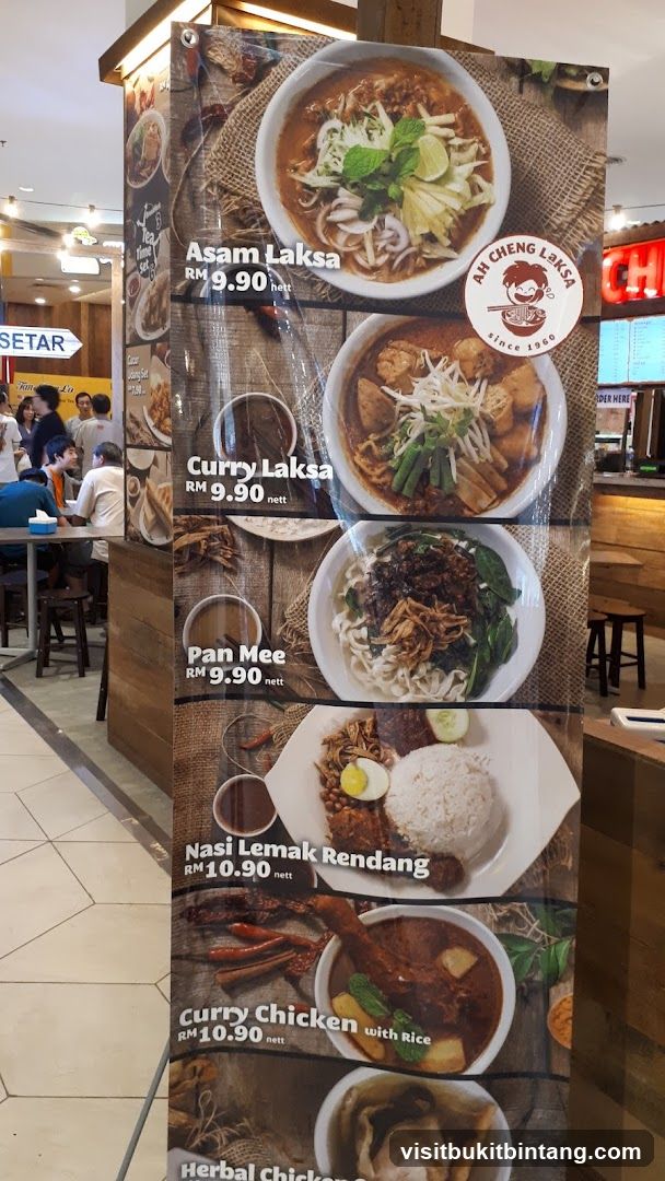 Ah Cheng Laksa Menu