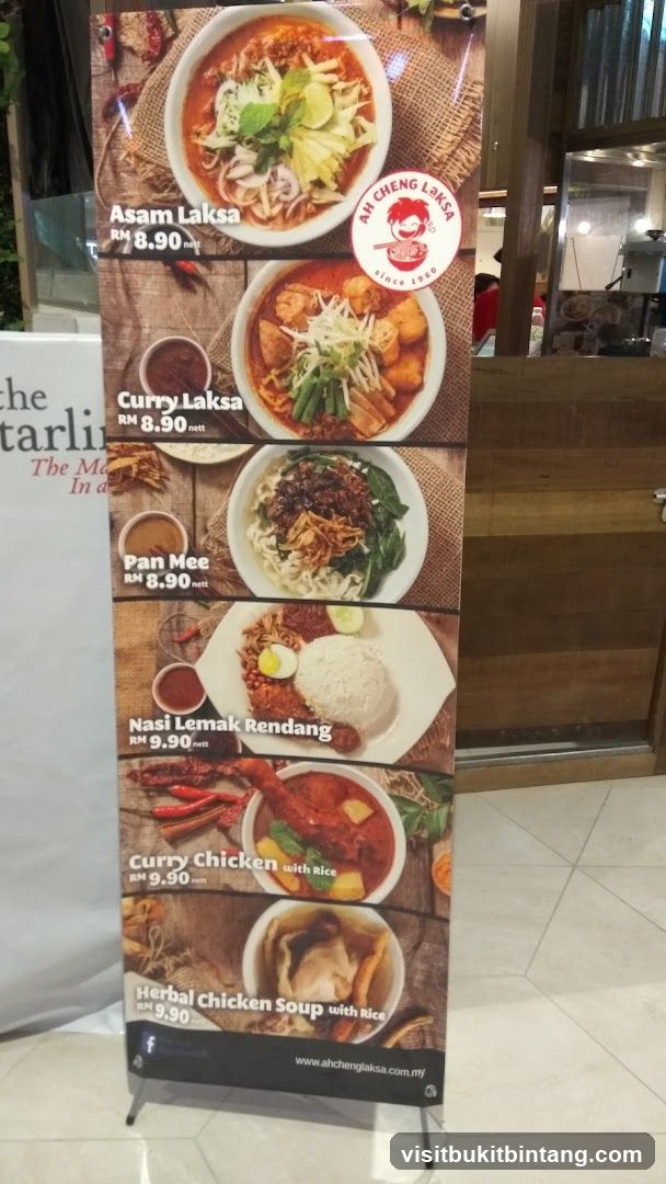 Ah Cheng Laksa Menu