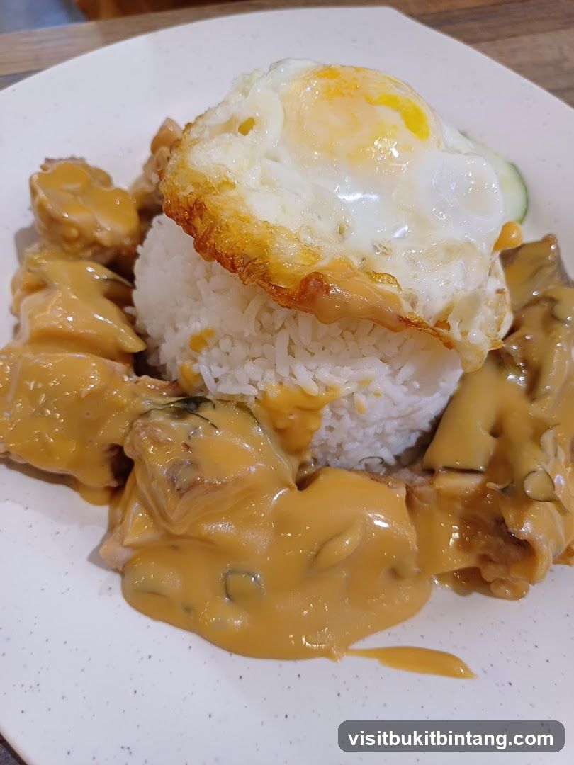 Chicken with Rice and Fried Egg