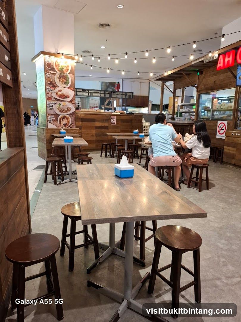 Restaurant Interior with Wooden Decor
