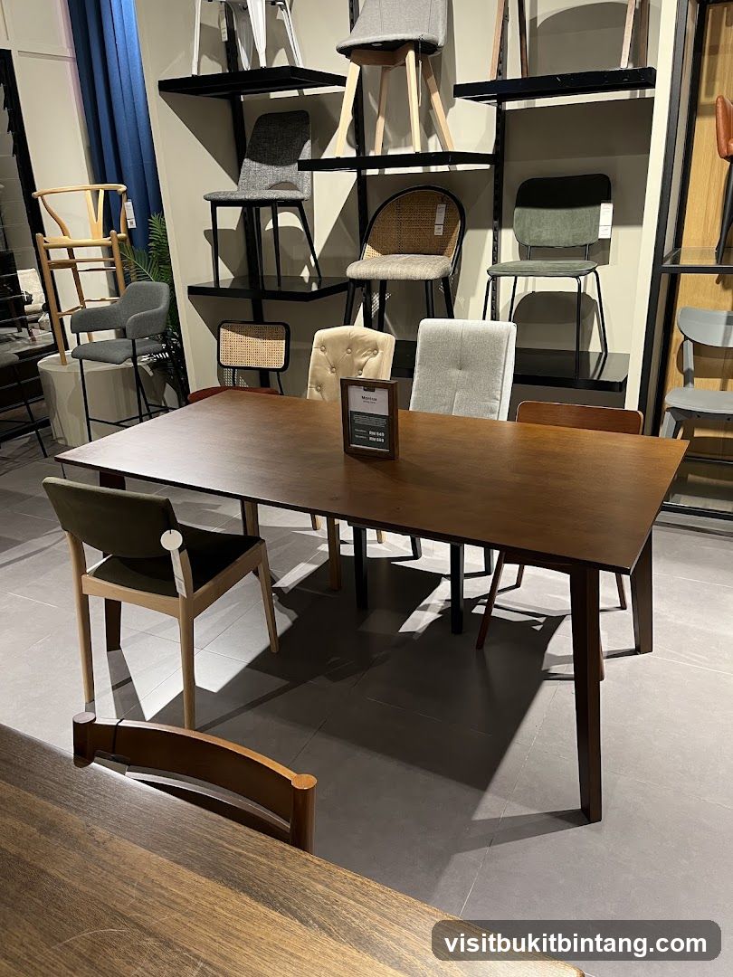 Dining Table and Chairs Display