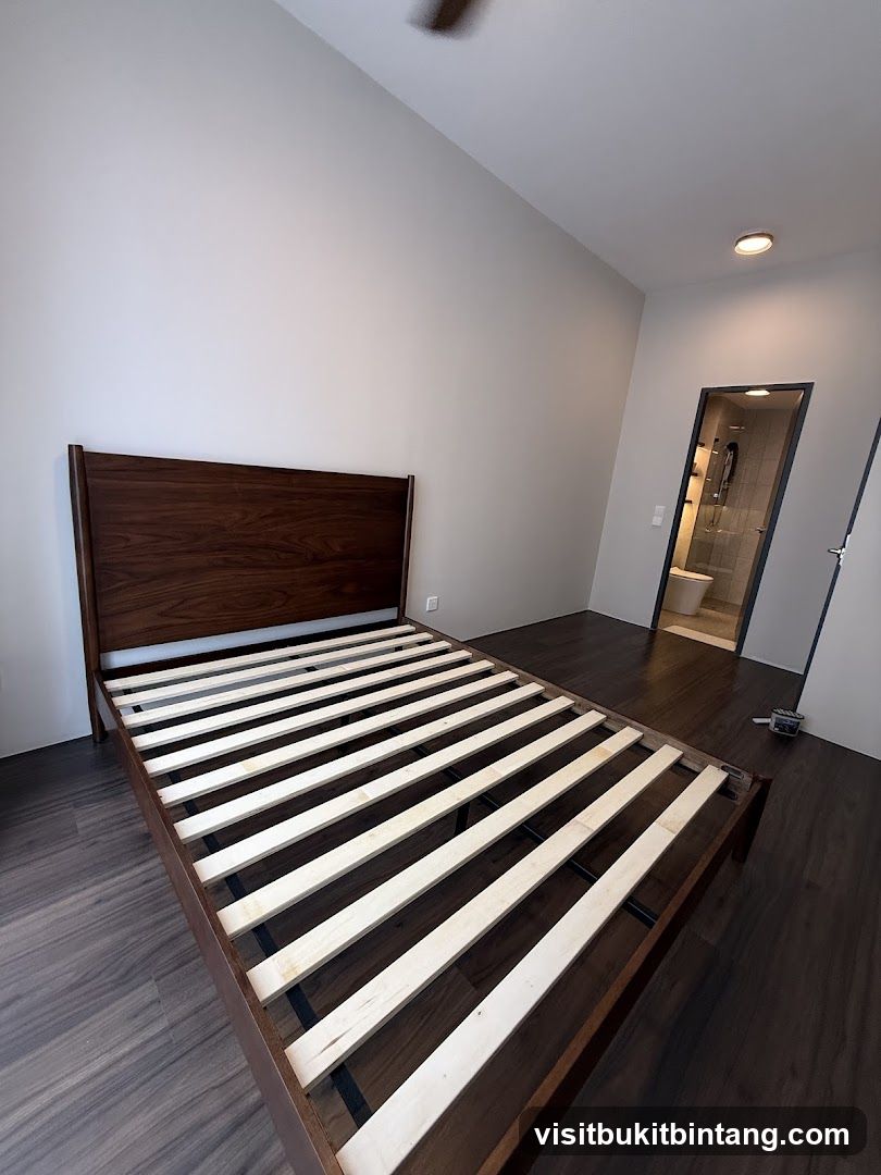 Bedroom with Bed Frame and Ensuite Bathroom