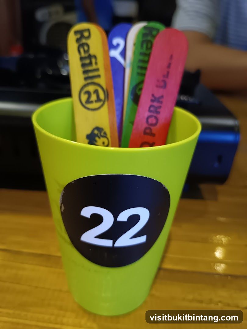 Table Number and Order Sticks