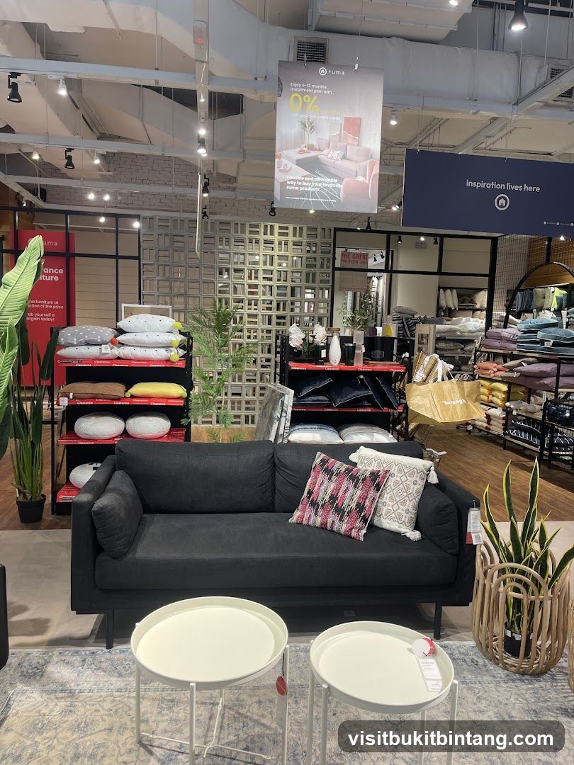 Sofa and Coffee Tables Display