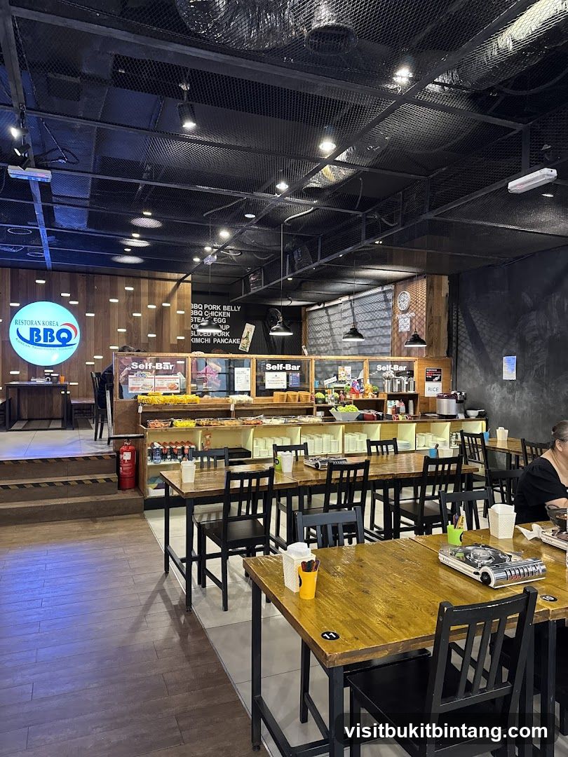 Korean BBQ Restaurant Interior