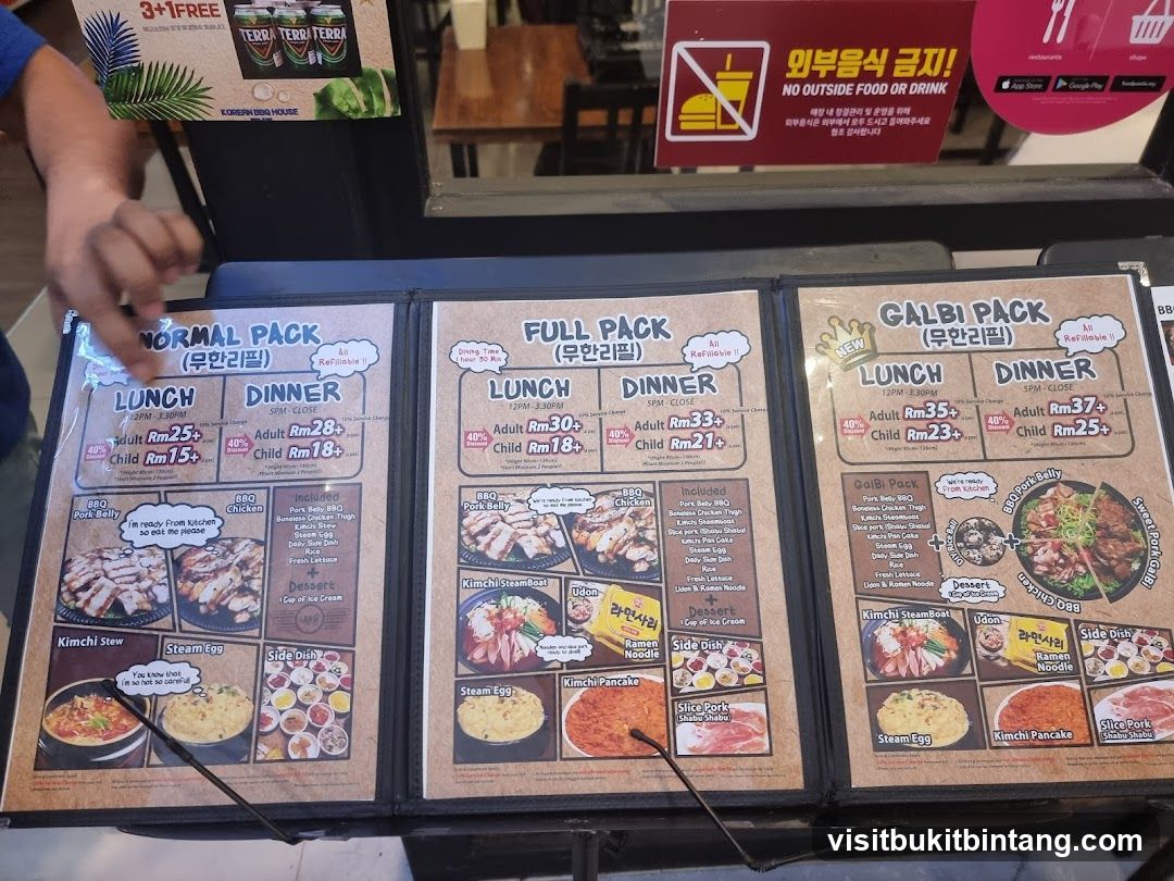 Korean BBQ House Menu