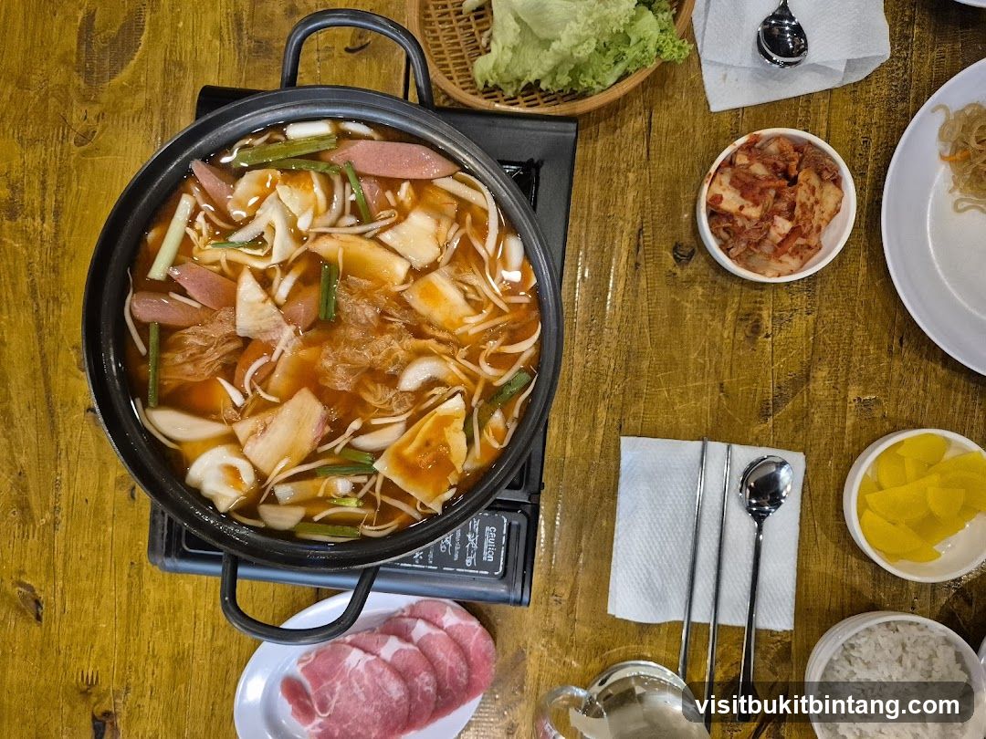Korean Stew with Side Dishes