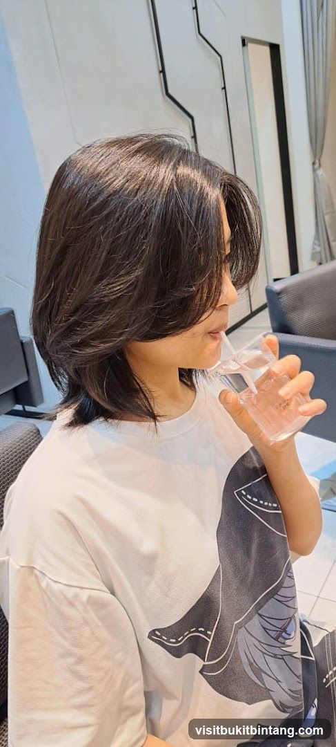 Woman drinking water