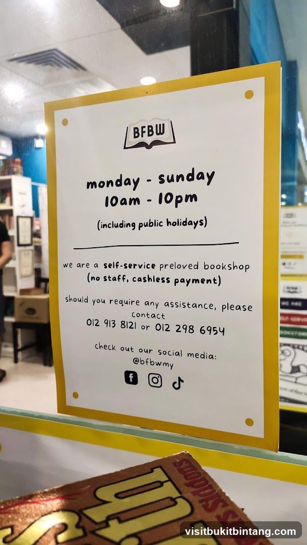 Self-Service Bookshop Information