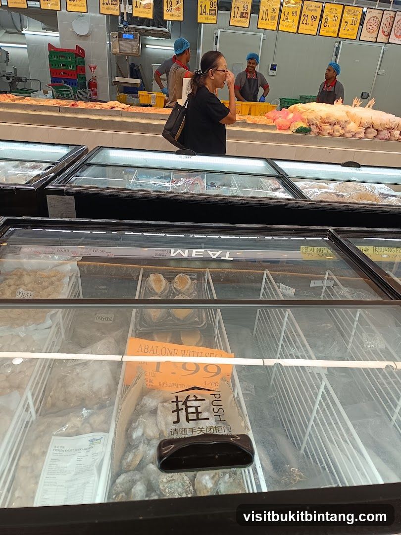 Supermarket Frozen Food Section