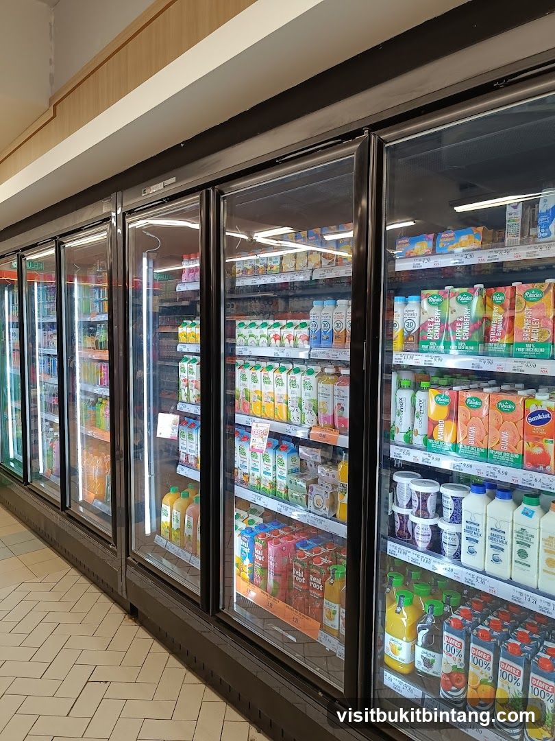 Refrigerated Drinks and Dairy Section