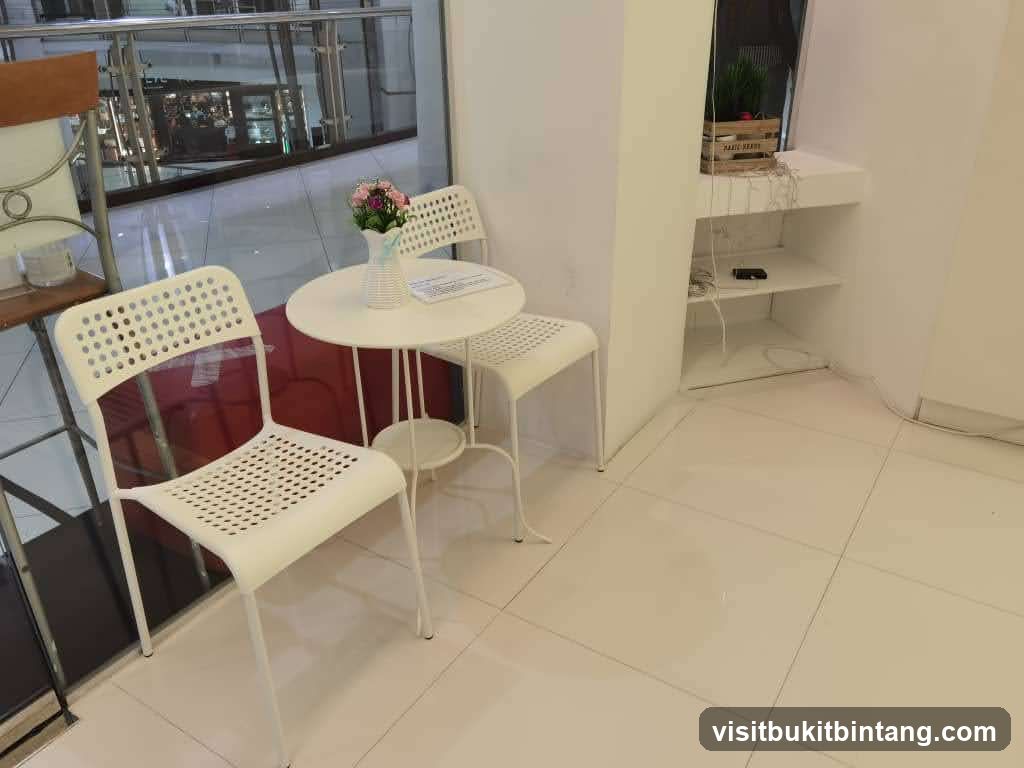 Small cafe table and chairs