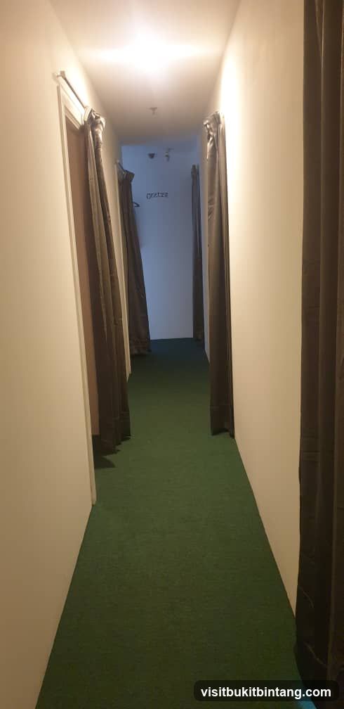 Hallway with Changing Rooms