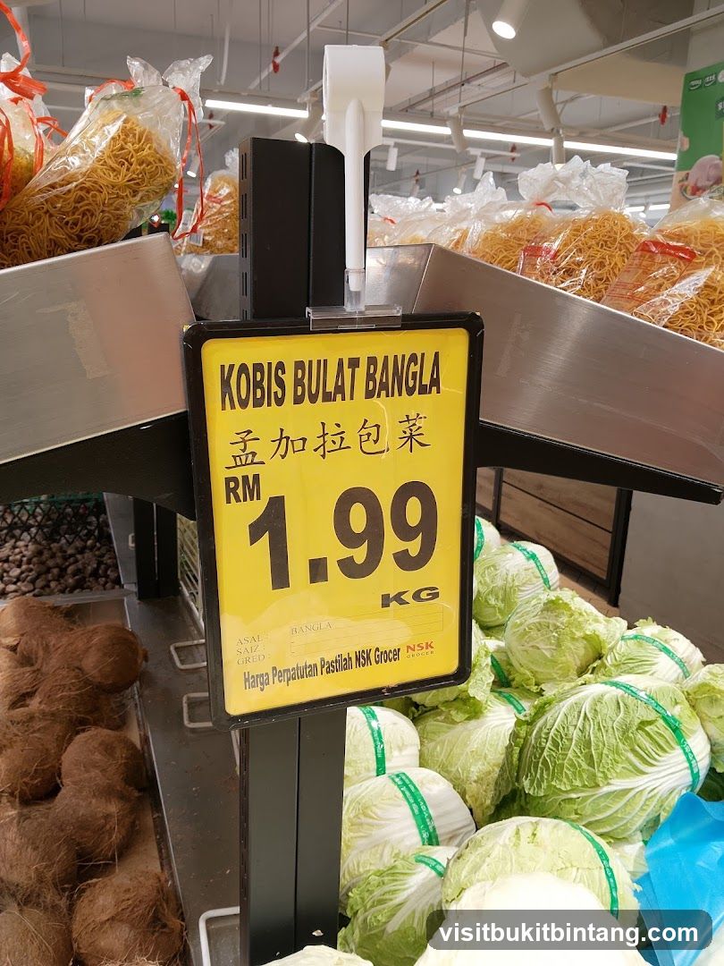 Cabbage Price Sign