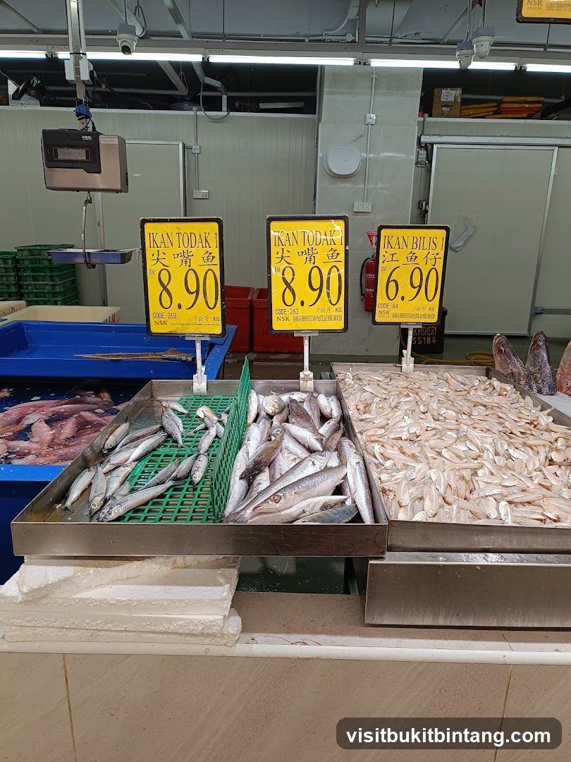 Fish Display with Price Signs