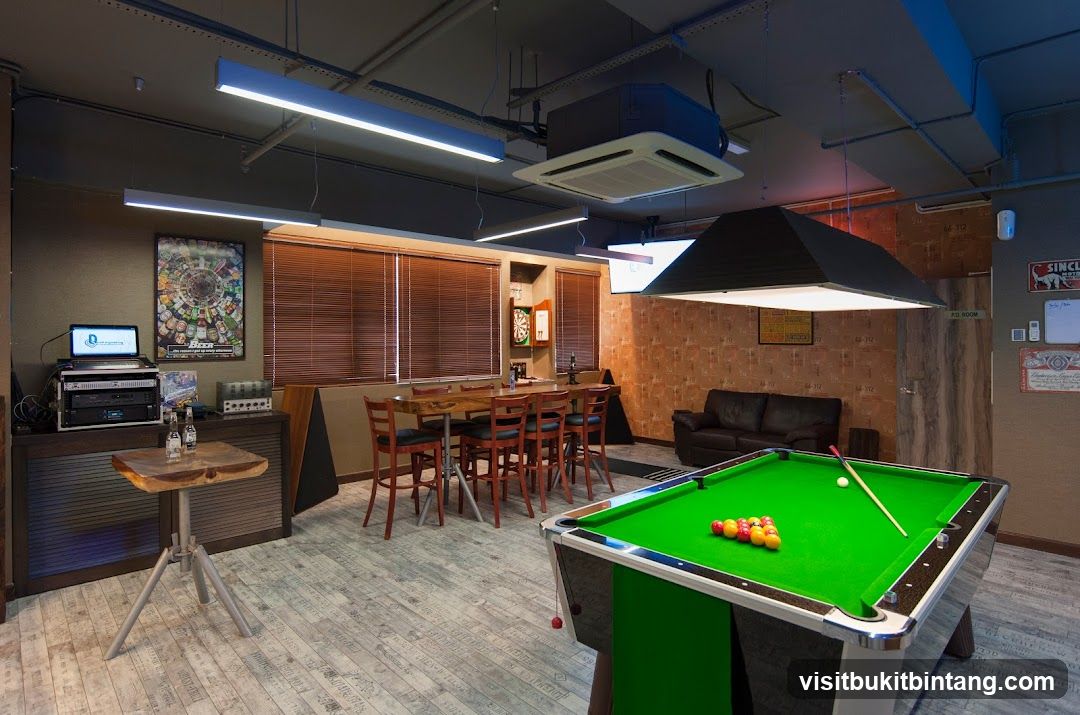 Billiard Room with Seating Area