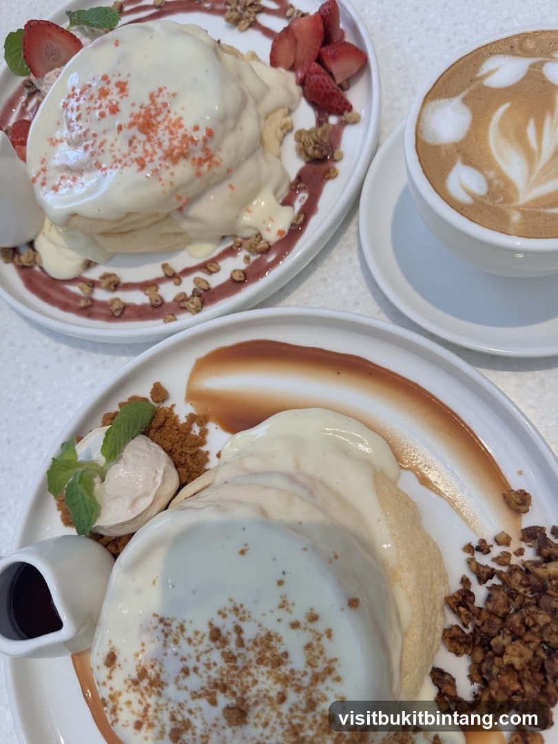 Fluffy Pancakes and Latte