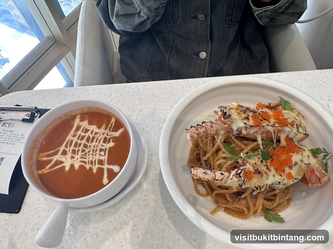 Soup and Lobster Pasta