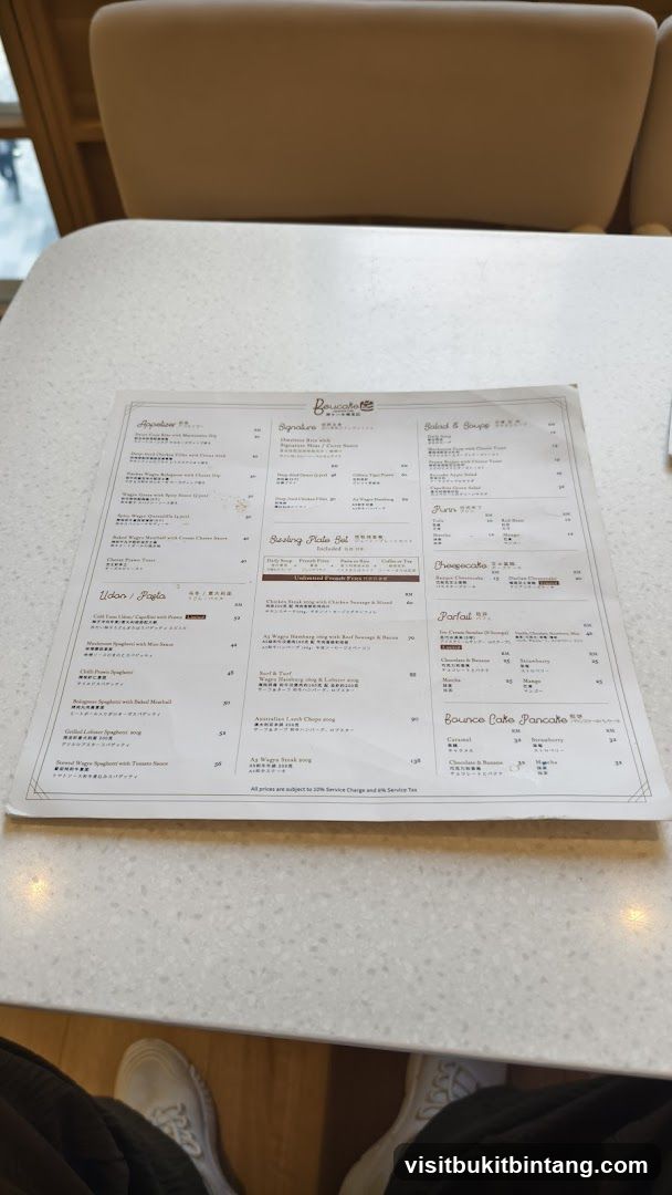 Boucake Menu