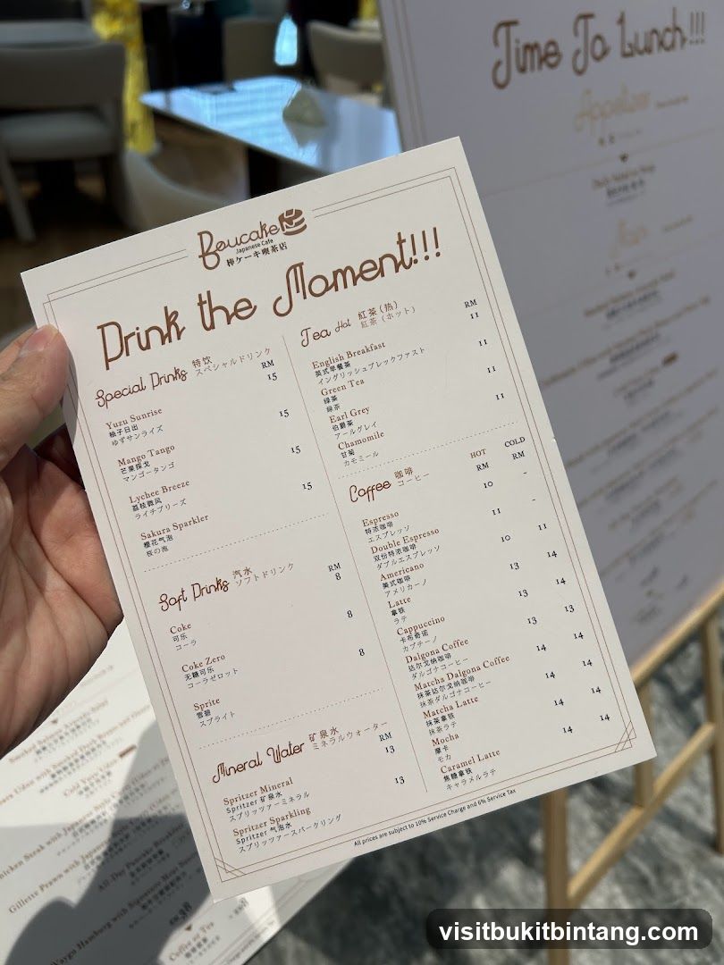 Boucake Japanese Cafe Menu