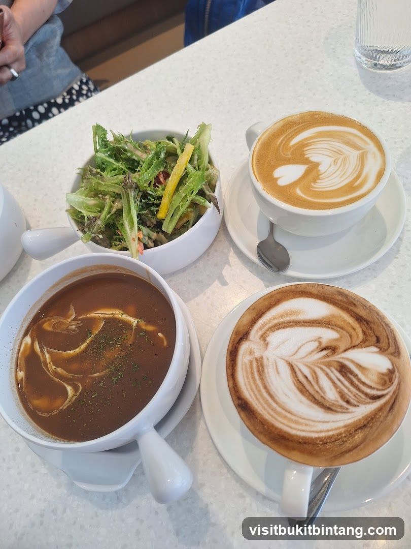 Soup, Salad, and Coffee