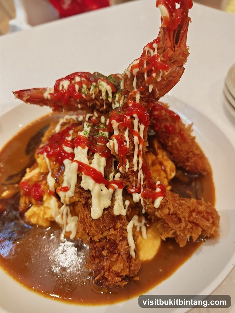Fried Shrimp and Omelet Curry