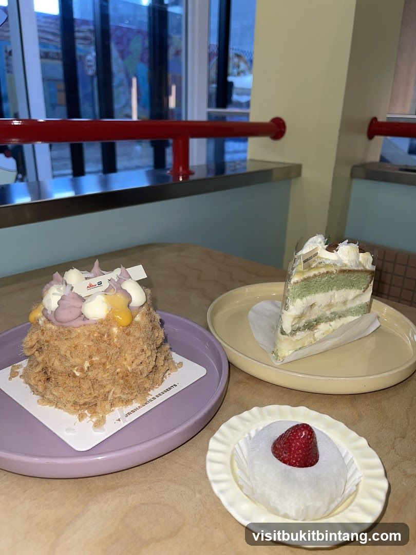 Desserts on a table