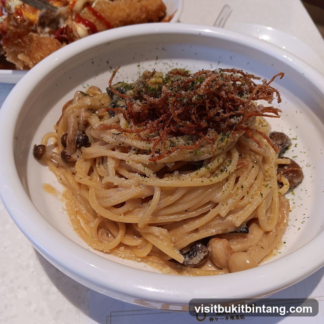 Mushroom Cream Pasta