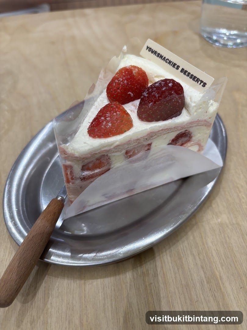 Strawberry Cake Slice
