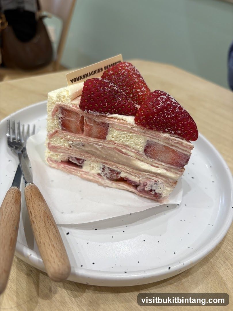 Strawberry Mille Crepe Cake