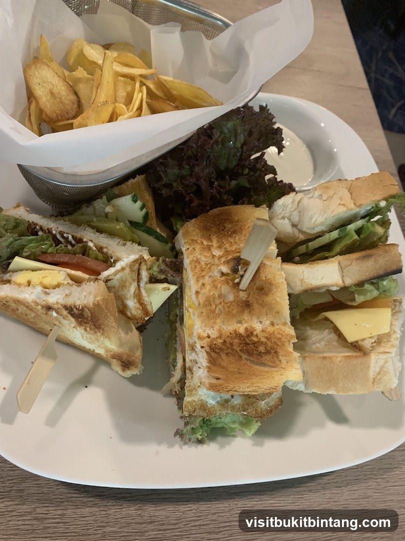 Club Sandwiches with Fries