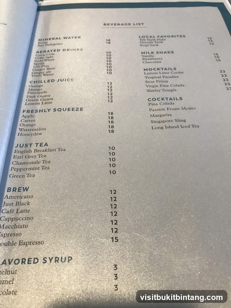 BEVERAGE LIST