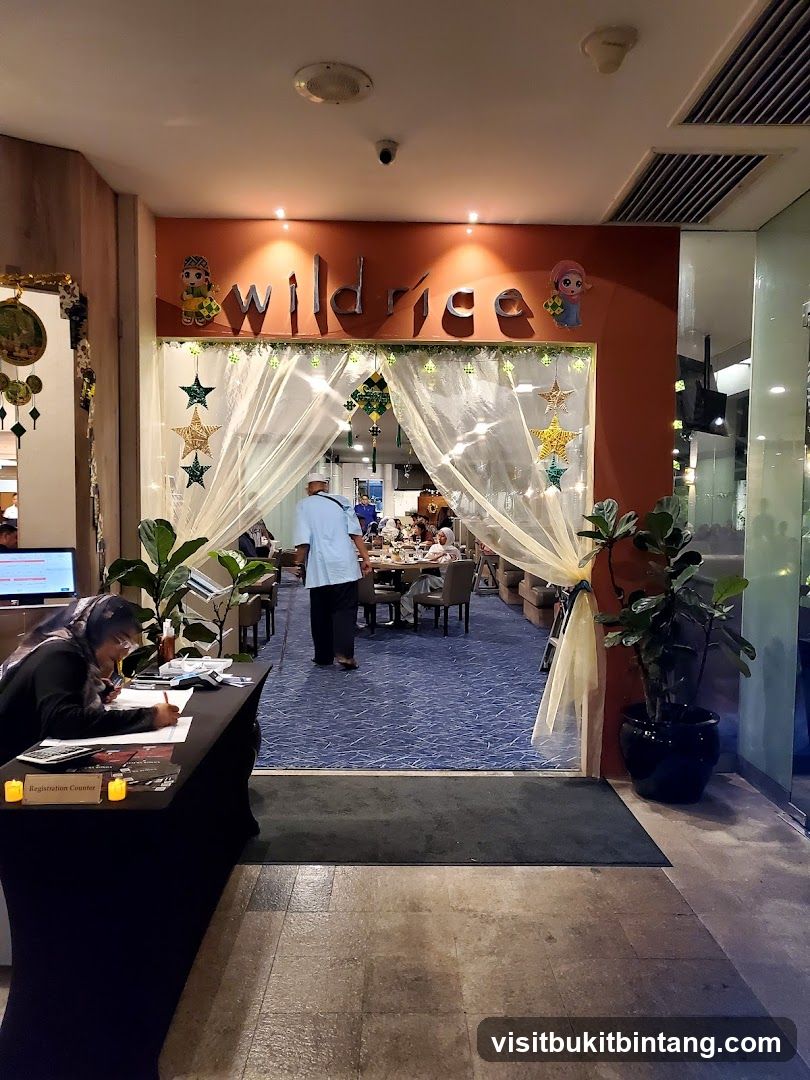 Restaurant Interior with Registration Desk