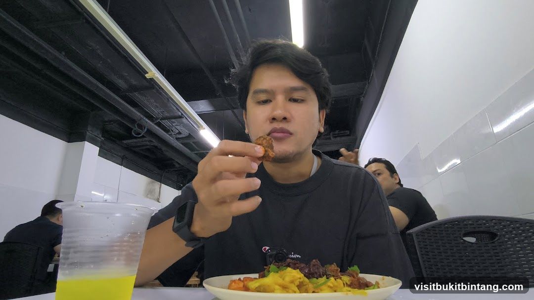 Man eating food
