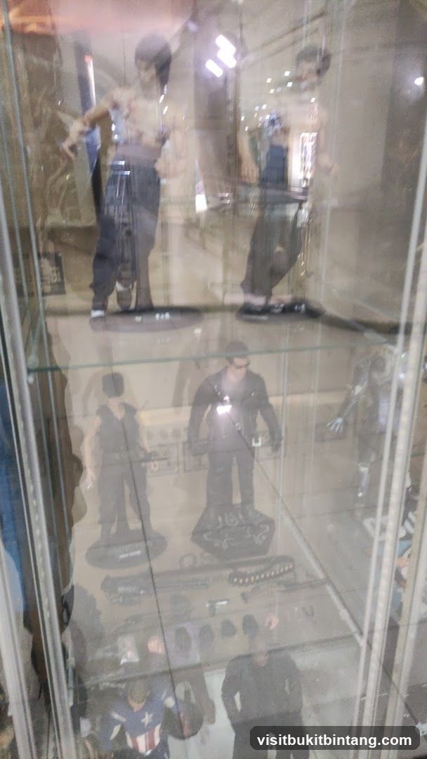 Display Case with Action Figures