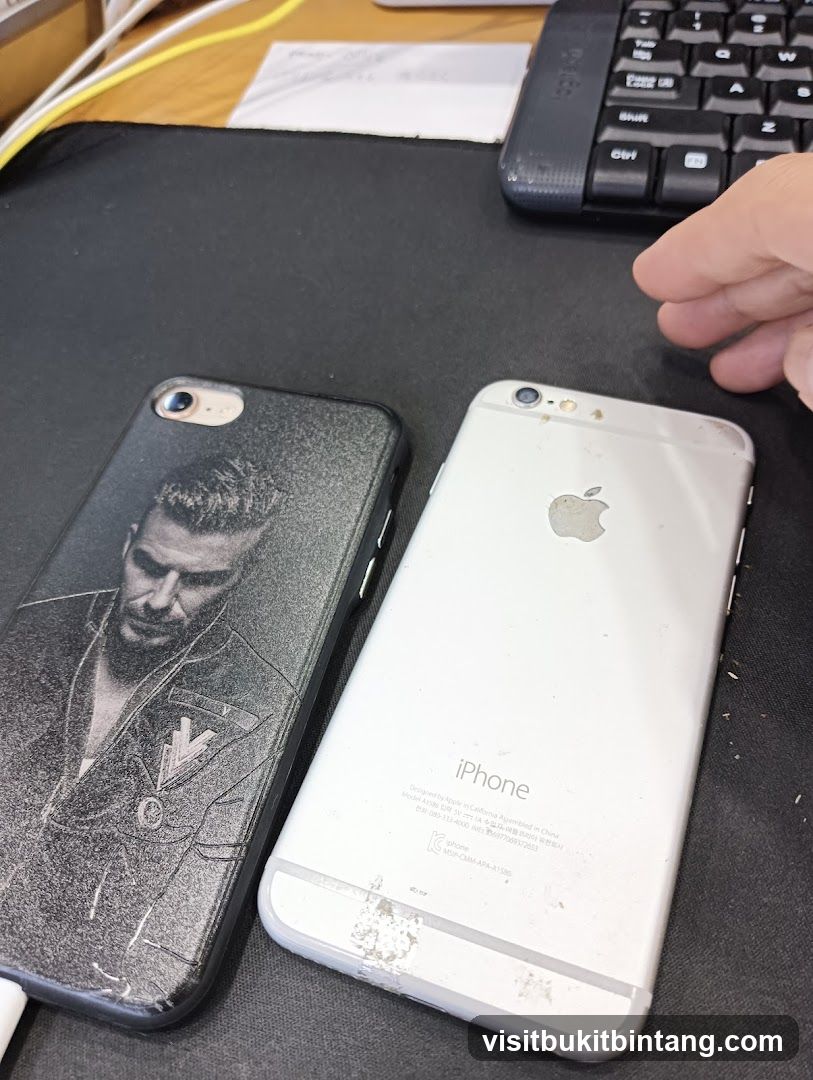 iPhone and Case
