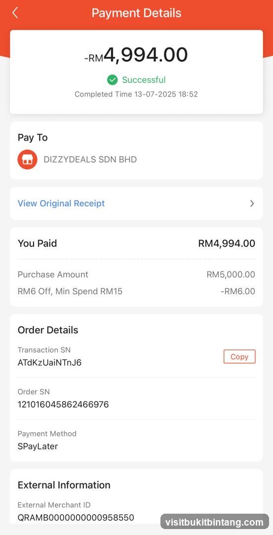Payment Details