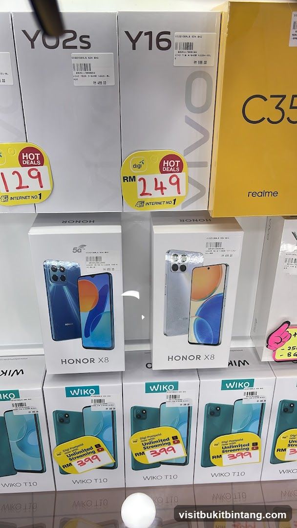 Mobile Phones on Display