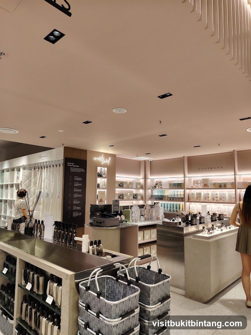 Store Interior with Fragrance Products