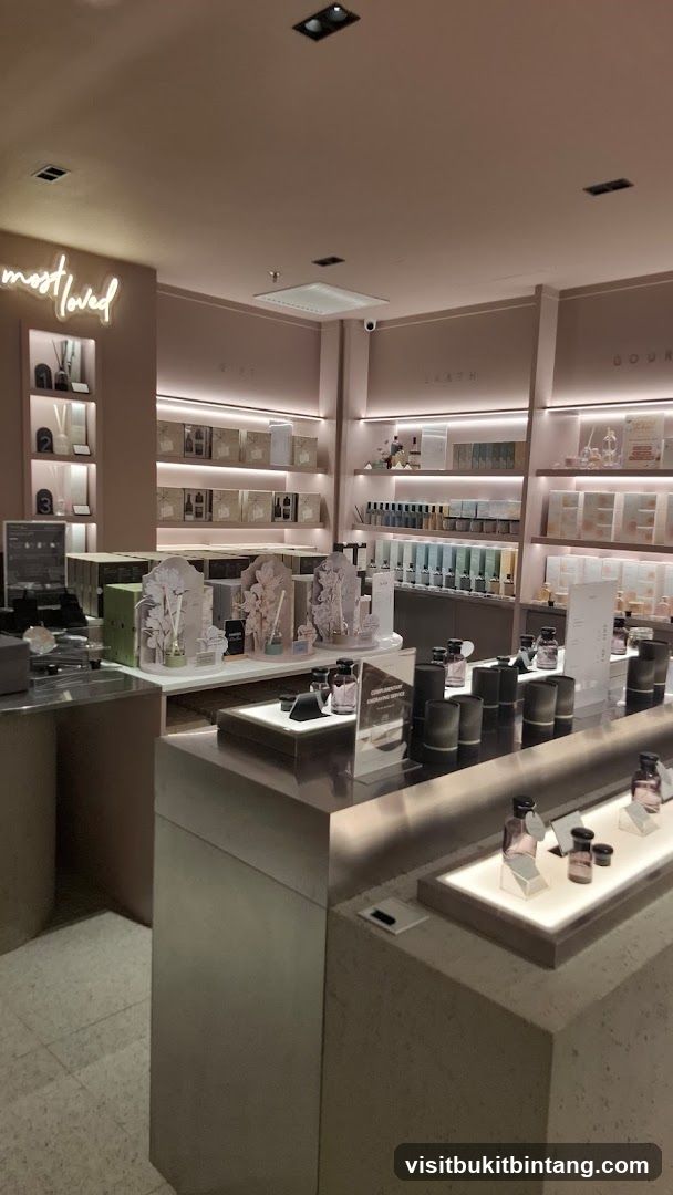 Interior of a retail store