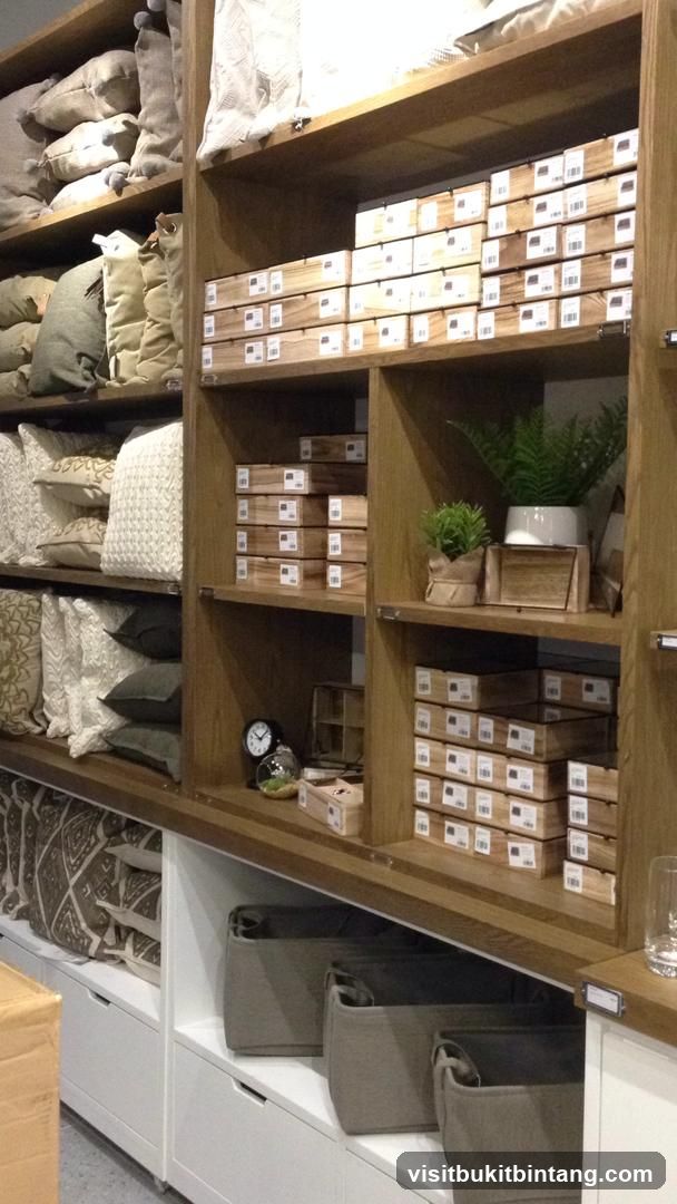 Shelving unit with home decor items